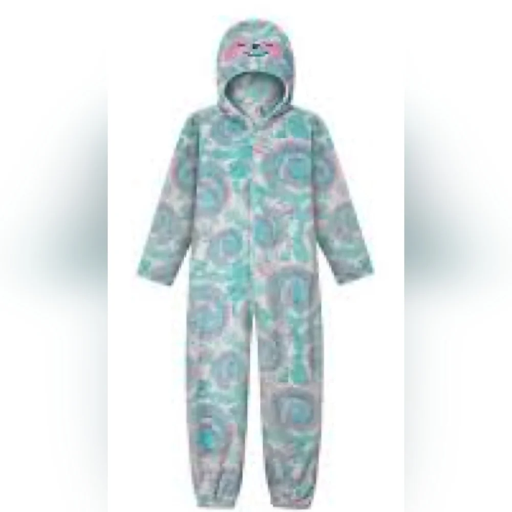 Sloth Hooded Zip Up One Piece